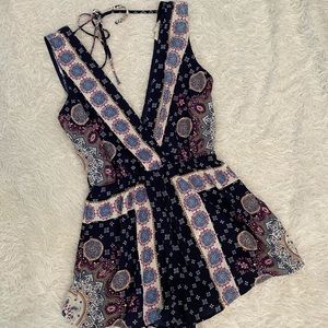 Cute flower patterned Romper